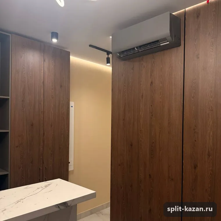 Кондиционер в кухне-гостиной — монтаж кондиционеров в Казани